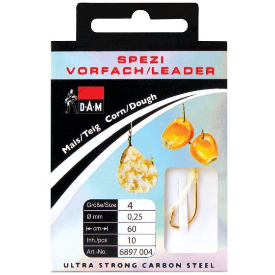 Поводок DAM SPEZI MAIS Rig №12 / 0,16mm / 60cm / 10pcs