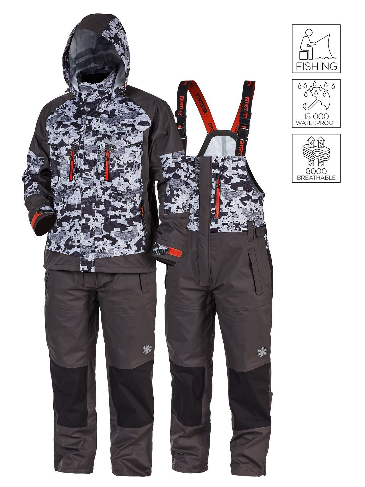 Костюм демисезонный Norfin PRO DRY 3 CAMO р.S Костюм демисезонный Norfin PRO DRY 3 CAMO р.S