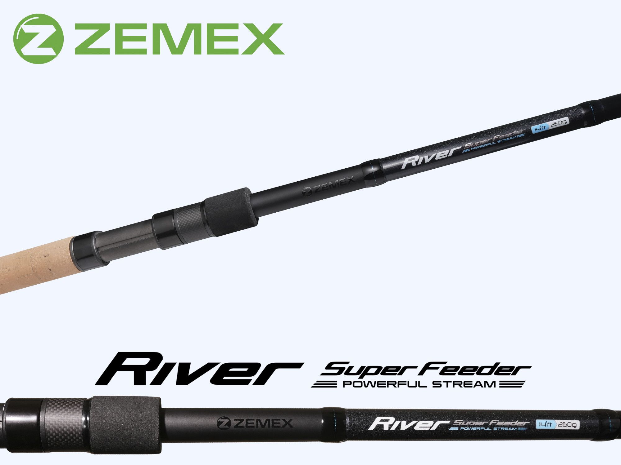 Удилище фидерное ZEMEX RIVER Super Feeder 12 ft - 150 g. Фото N5 Удилище фидерное ZEMEX RIVER Super Feeder 12 ft - 150 g. Фото N5