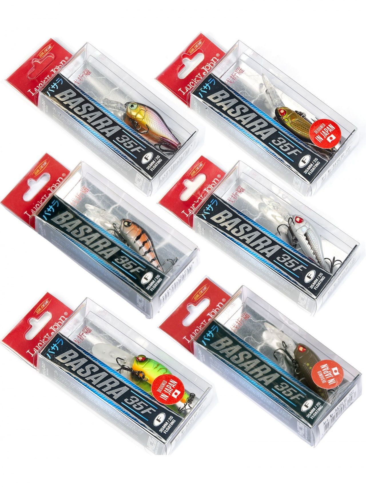Воблеры плав. LJ Pro Series BASARA LBF 03.50/016SET 6шт. набор Воблеры плав. LJ Pro Series BASARA LBF 03.50/016SET 6шт. набор