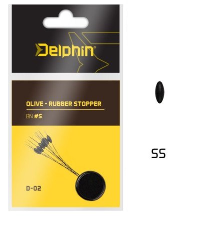 Стопоры резиновые Delphin OLIVE - Rubber Stopper / 9шт. SS