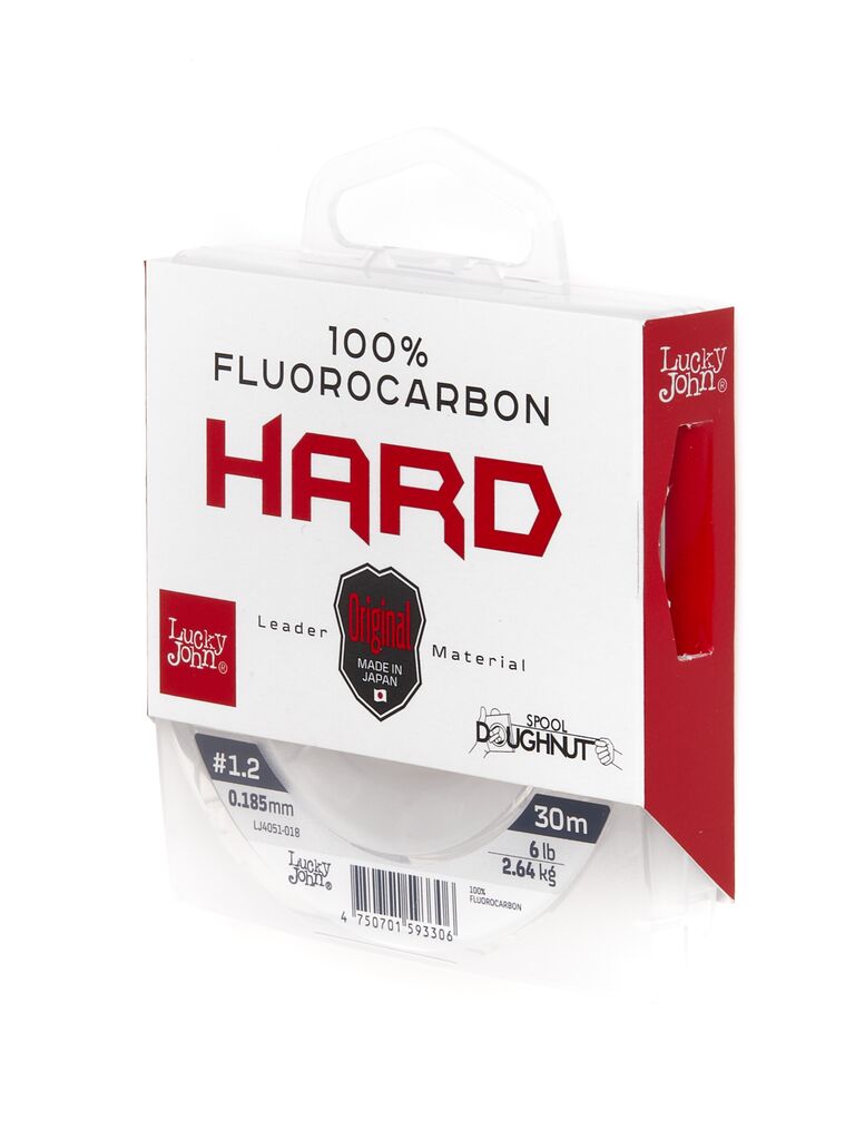 Леска монофильная Lucky John FLUOROCARBON Hard 030/018 Леска монофильная Lucky John FLUOROCARBON Hard 030/018