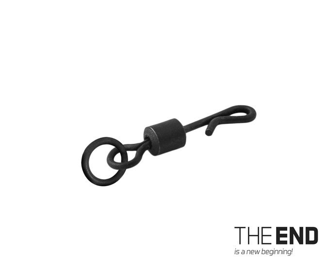 Вертлюг с кольцом и застежкой DELPHIN THE END Quick Swap Swivel with Ring - 10 шт. Вертлюг с кольцом и застежкой DELPHIN THE END Quick Swap Swivel with Ring - 10 шт.