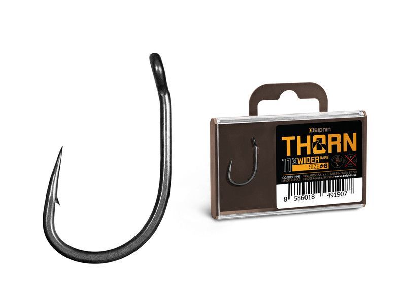 Крючки карповые Delphin THORN Wider Hook - 11 шт. №8