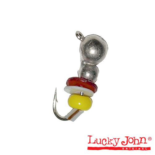 Мормышка вольфрамовая Lucky John МУРАВЕЙ с петел. пайет. и бисер. 040 S