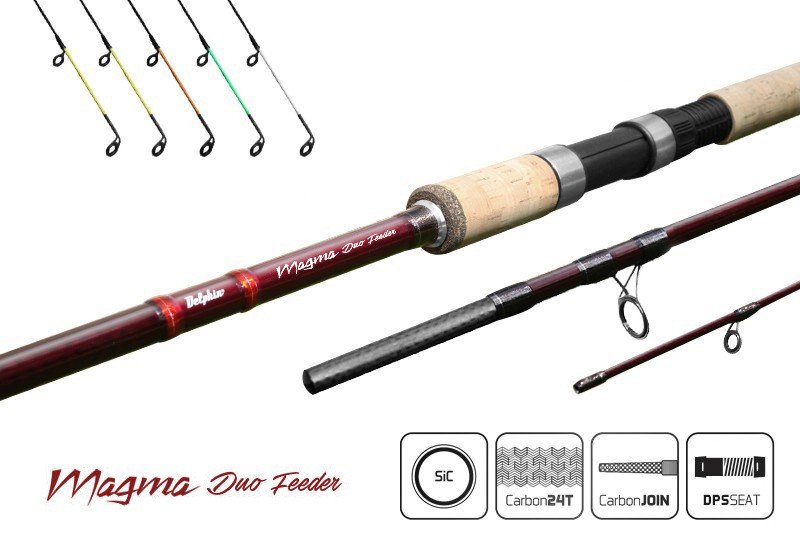 Удилище фидерное Delphin MAGMA II NG DUO 300-360cm / 90g Удилище фидерное Delphin MAGMA II NG DUO 300-360cm / 90g