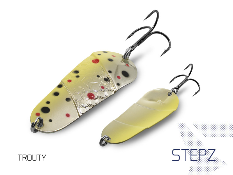 Блесна колеблющаяся DELPHIN STEPZ StripSCALE Hook №2 / 7cm / 10g - TROUTY Блесна колеблющаяся DELPHIN STEPZ StripSCALE Hook №2 / 7cm / 10g - TROUTY