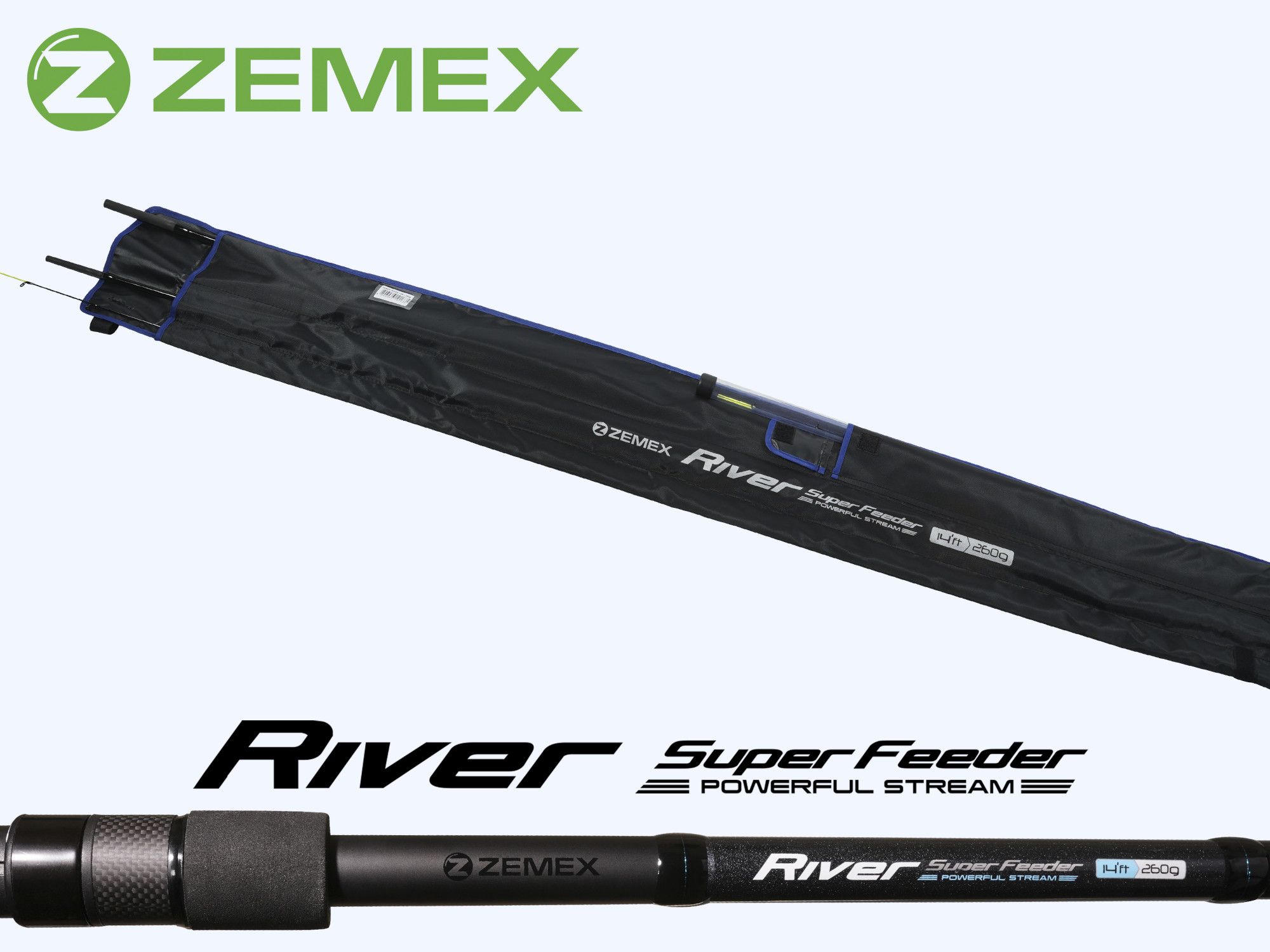 Удилище фидерное ZEMEX RIVER Super Feeder 12 ft - 150 g. Фото N12 Удилище фидерное ZEMEX RIVER Super Feeder 12 ft - 150 g. Фото N12