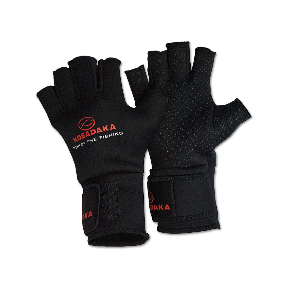 Перчатки неопр. Fishing gloves-17 обрез. 5 пал., черн., р-р M (Kosadaka) SGS17-M