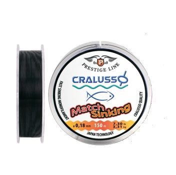 Леска CRALUSSO Match Sinking Prestige 150м - 0,16мм 2,77кг Леска CRALUSSO Match Sinking Prestige 150м - 0,16мм 2,77кг