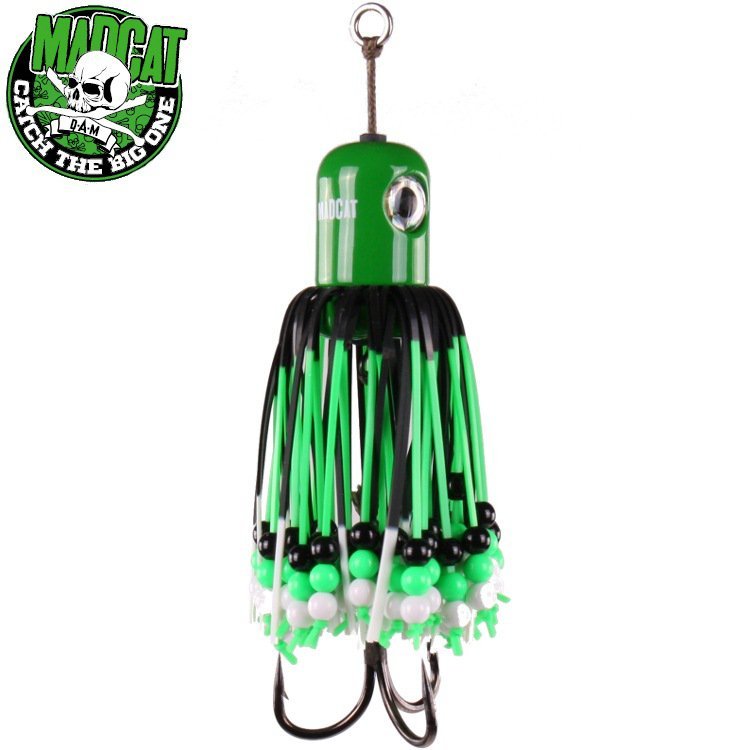 Блесна вертикальная MADCAT® CLONK TEASER THE ORIGINAL Treble Hook №3/0 - 150g - GREEN Блесна вертикальная MADCAT® CLONK TEASER THE ORIGINAL Treble Hook №3/0 - 150g - GREEN