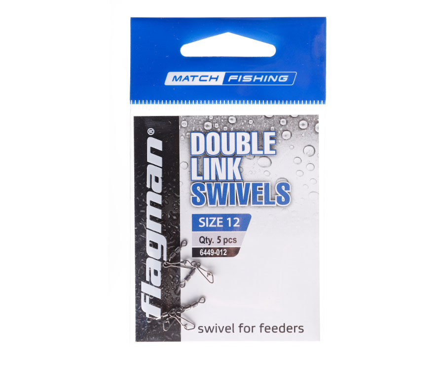 Фидерный двойной вертлюжок Flagman Double Link Swivels. Фото N3 Фидерный двойной вертлюжок Flagman Double Link Swivels. Фото N3