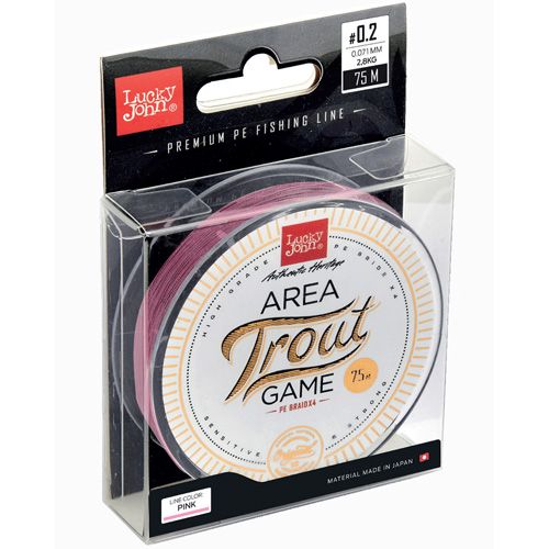 Леска плетёная LJ Area Trout Game BRAID Pink 75м 009 Леска плетёная LJ Area Trout Game BRAID Pink 75м 009