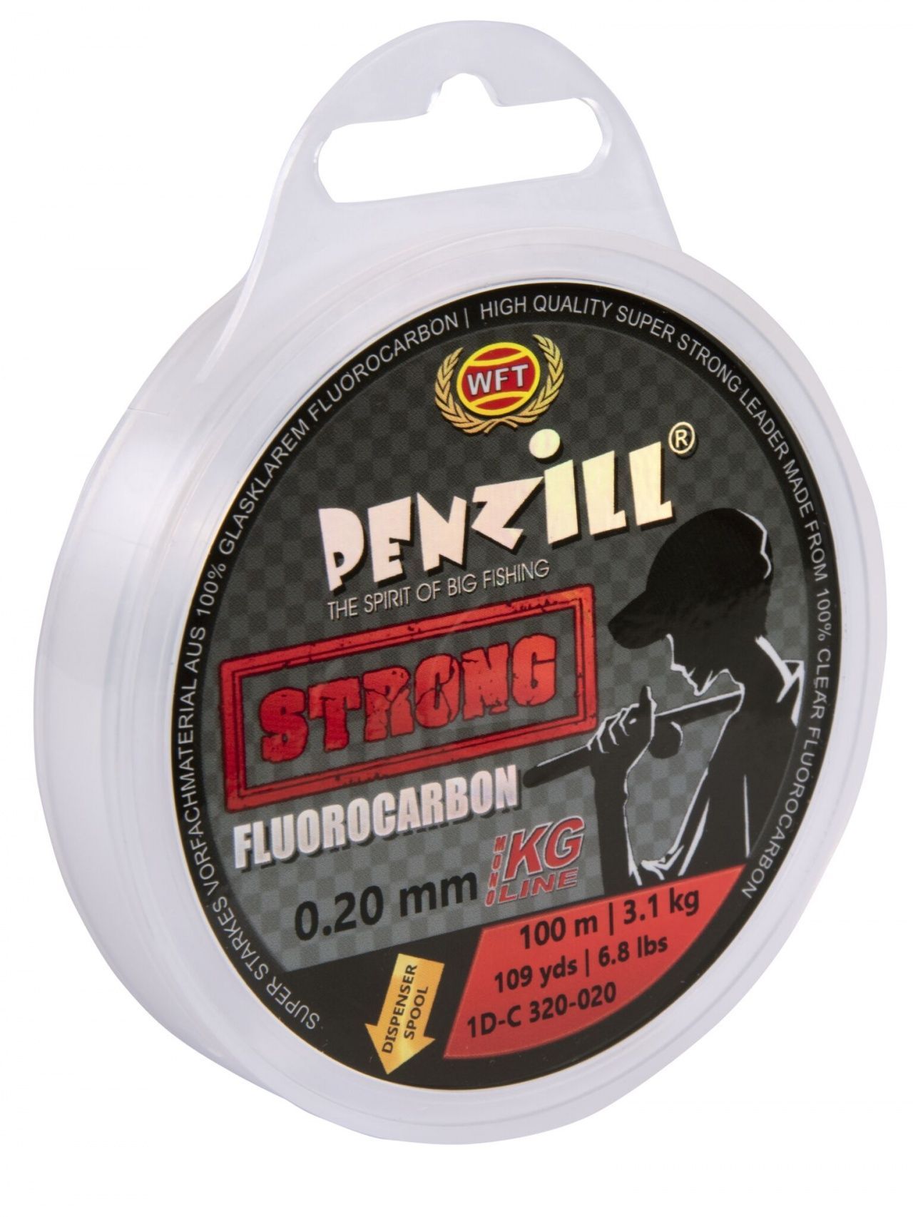 Леска монофильная WFT Penzill FLUOROCARBON Strong 100/020 Леска монофильная WFT Penzill FLUOROCARBON Strong 100/020