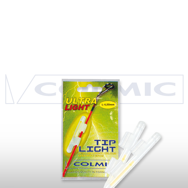 Светлячок с держателем на хлыст Colmic TIP LIGHT / 4,50mm-диаметр хлыста 2,7-3,2мм - 2pcs