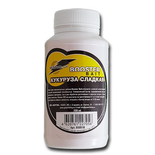 Добавка аминокисл. GF Booster Bait КУКУРУЗА Сладкая 0.2л Добавка аминокисл. GF Booster Bait КУКУРУЗА Сладкая 0.2л