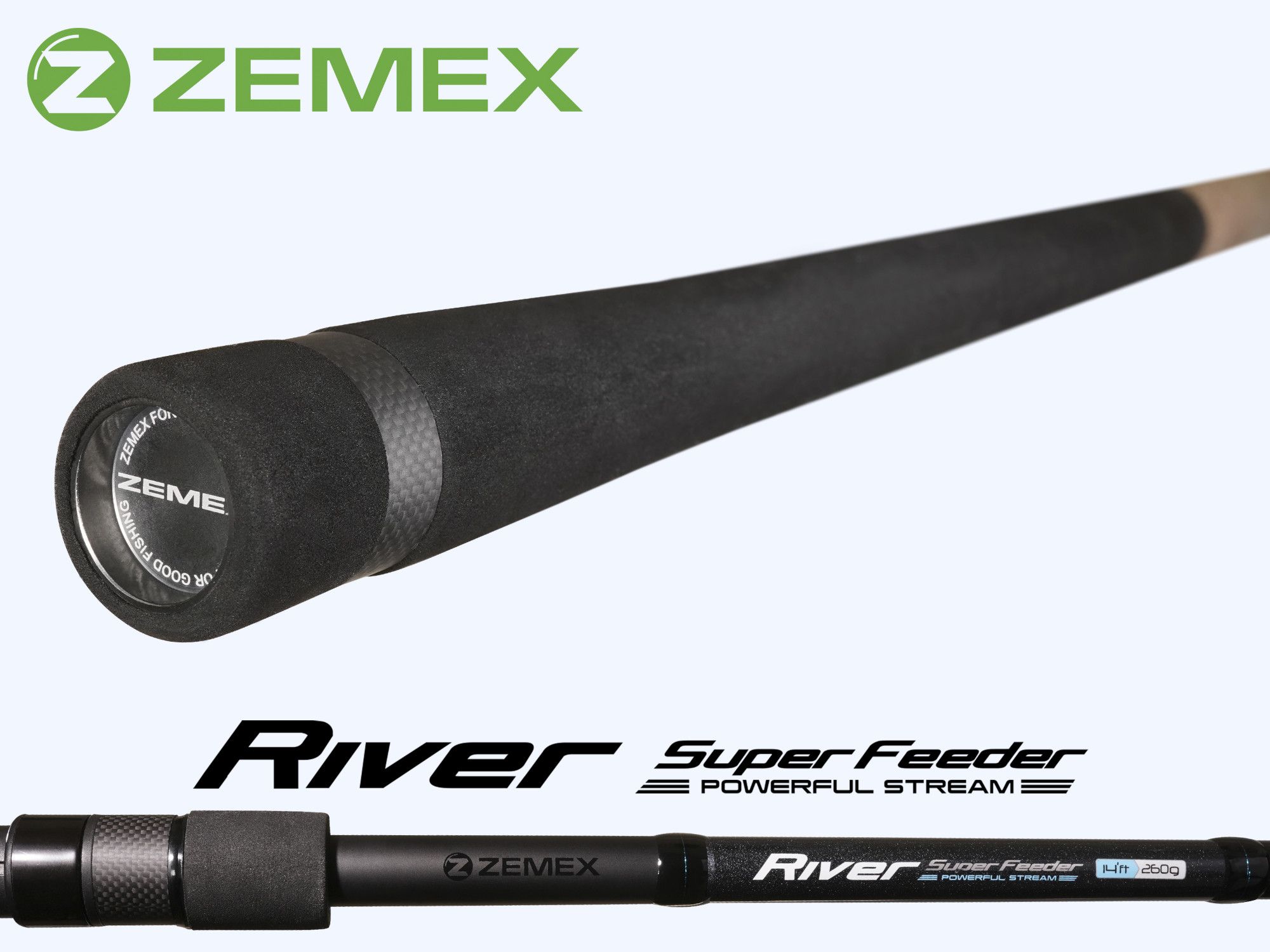 Удилище фидерное ZEMEX RIVER Super Feeder 12 ft - 150 g. Фото N8 Удилище фидерное ZEMEX RIVER Super Feeder 12 ft - 150 g. Фото N8