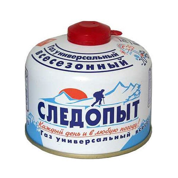 Газ для порт. плит "СЛЕДОПЫТ", метал. баллон, 230гр. резьб. (всесезонный) Газ для порт. плит "СЛЕДОПЫТ", метал. баллон, 230гр. резьб. (всесезонный)