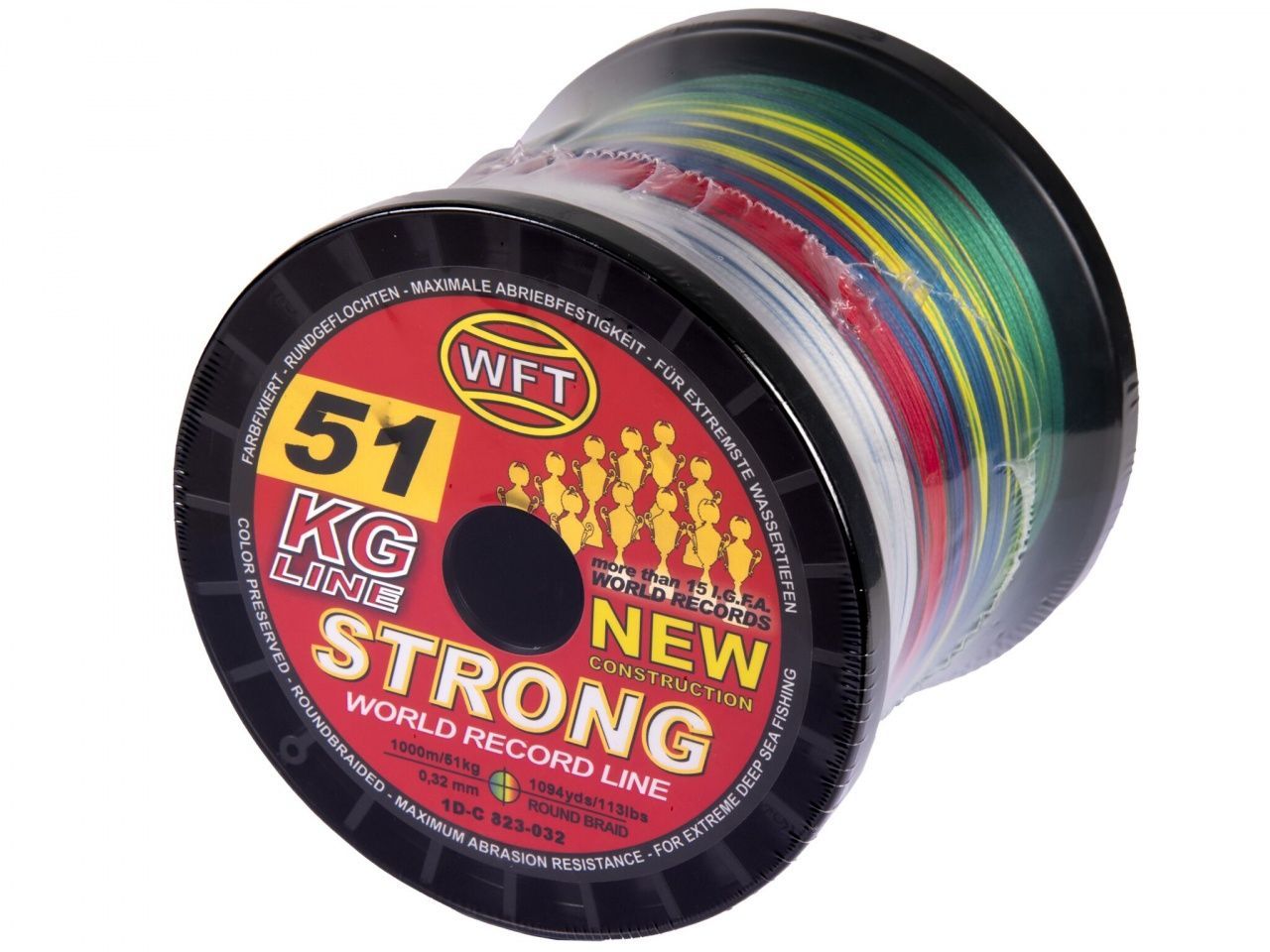 Леска плетёная WFT KG STRONG Multicolor 1000/032 Леска плетёная WFT KG STRONG Multicolor 1000/032