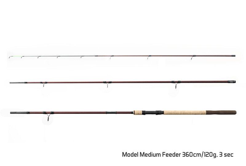 Удилище фидерное Delphin MAGMA M3 Medium feeder 3+5 tips / 360cm - 120g. Фото N2 Удилище фидерное Delphin MAGMA M3 Medium feeder 3+5 tips / 360cm - 120g. Фото N2