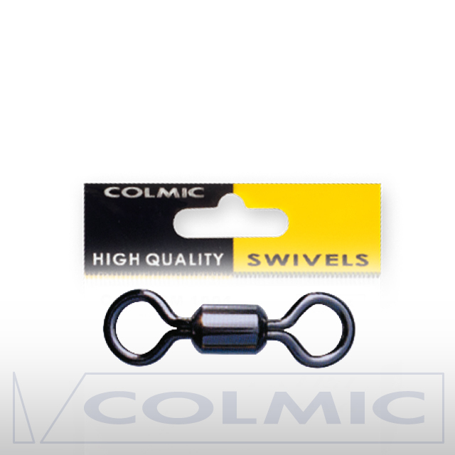 Вертлюги Colmic ROLLING SWIVELS BLACK № 20 / 14кг /12шт