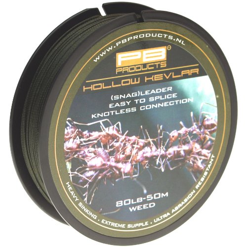 Снаг-лидер плетеный PB Products HOLLOW KEVLAR / 80lb / 50m Weed Снаг-лидер плетеный PB Products HOLLOW KEVLAR / 80lb / 50m Weed