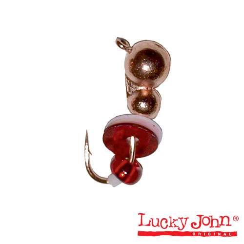 Мормышка вольфрамовая Lucky John МУРАВЕЙ с петел. пайет. и бисер. 040 C