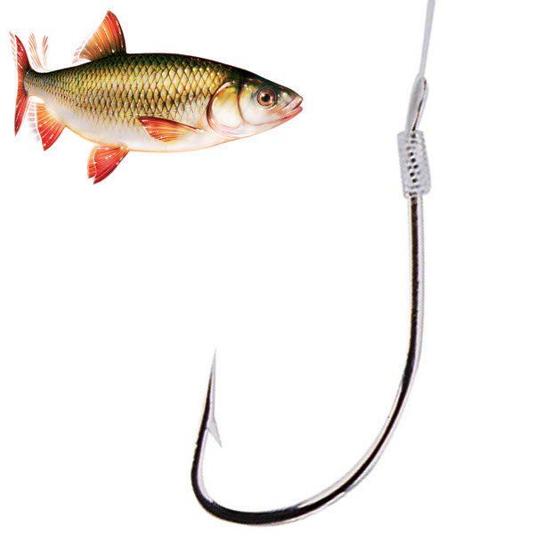 Поводок SAENGER Specitec ROACH / №16 / 0.10mm / 60cm / Nickel - 10шт..