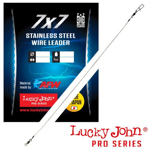 Поводки стал. LJ Pro Series SSW AFW оснащ. вертл. и застеж. диам.0,46мм /18кг/30см/7х7 3шт. Поводки стал. LJ Pro Series SSW AFW оснащ. вертл. и застеж. диам.0,46мм /18кг/30см/7х7 3шт.