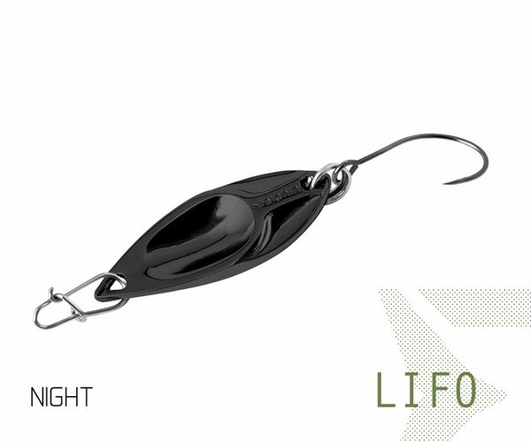 Блесна колеблющаяся Delphin LIFO Spoon / 2,5g - NIGHT Блесна колеблющаяся Delphin LIFO Spoon / 2,5g - NIGHT