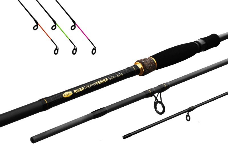 Удилище фидерное Delphin RIVER TROPHY Feeder 3+3 tips 300cm - 160g Удилище фидерное Delphin RIVER TROPHY Feeder 3+3 tips 300cm - 160g