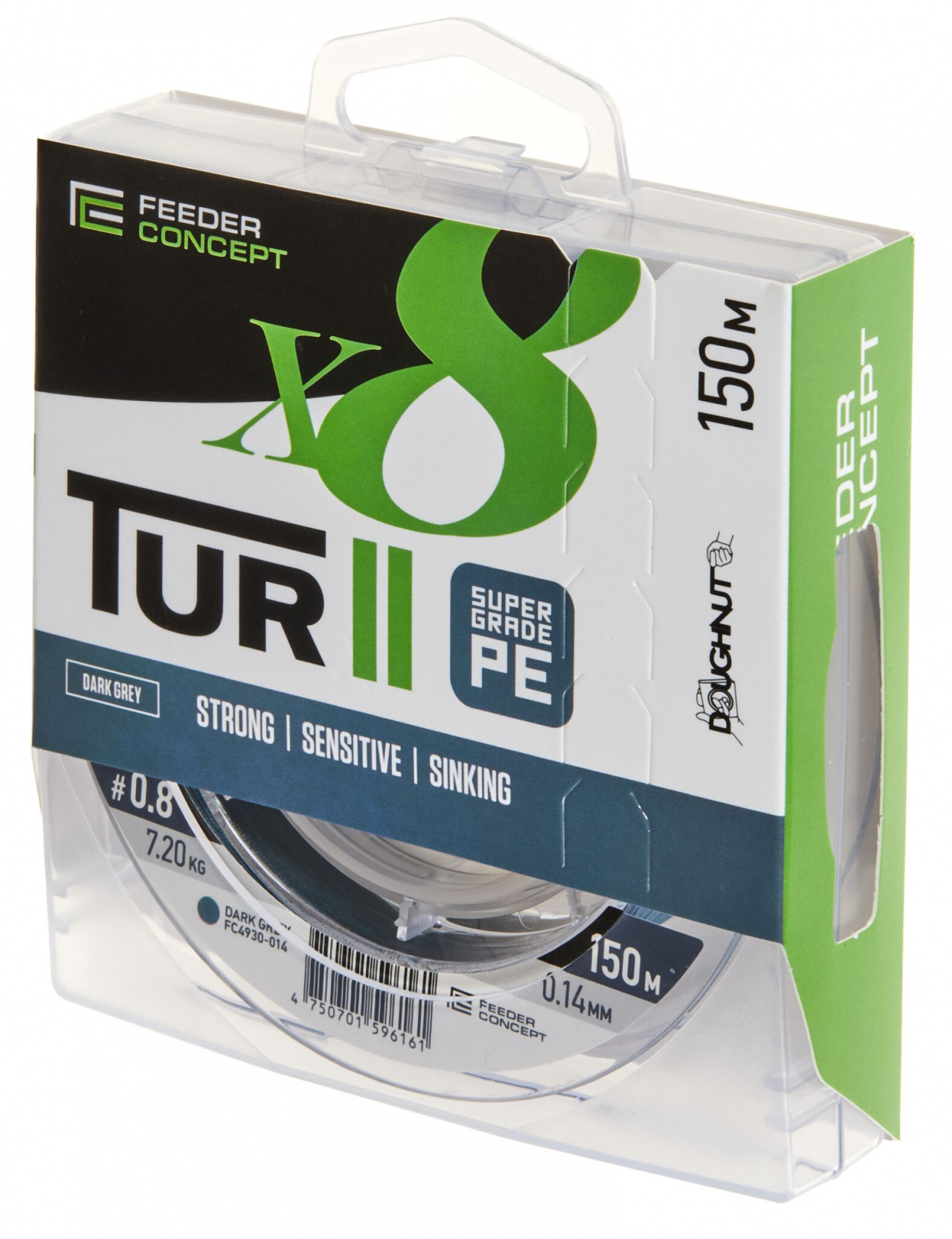 Шнур плетёный Feeder Concept Tur II х8 BRAID Dark Grey 150/014 Шнур плетёный Feeder Concept Tur II х8 BRAID Dark Grey 150/014
