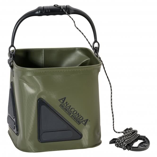 Мягкое ведро с веревкой ANACONDA Pull Up Bucket 17L Мягкое ведро с веревкой ANACONDA Pull Up Bucket 17L