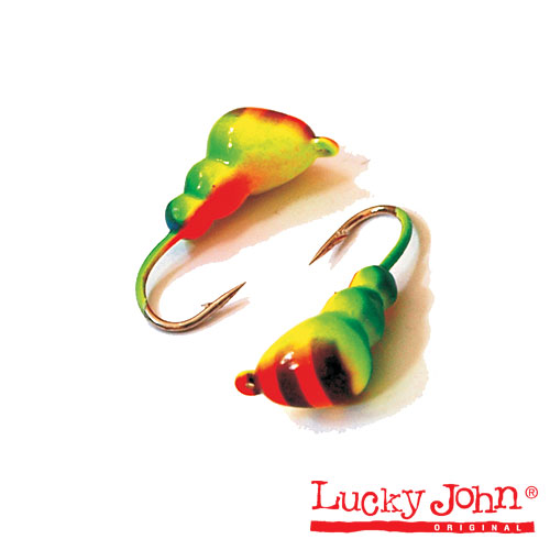 Мормышка вольфрамовая Lucky John МУРАВЕЙ крашеная с петелькой 050/058