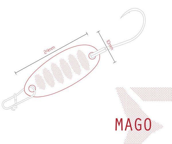 Блесна колеблющаяся Delphin MAGO Spoon / 2,0g - AURO. Фото N2 Блесна колеблющаяся Delphin MAGO Spoon / 2,0g - AURO. Фото N2