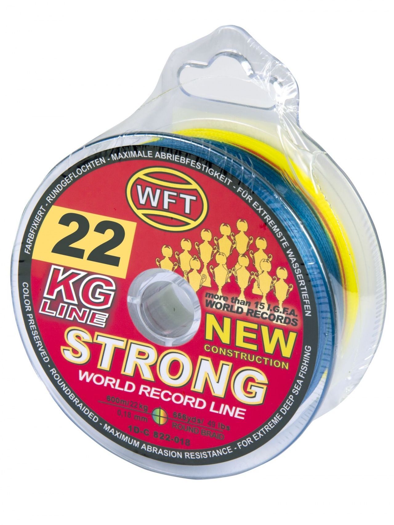 Леска плетёная WFT KG STRONG Multicolor 600/018 Леска плетёная WFT KG STRONG Multicolor 600/018