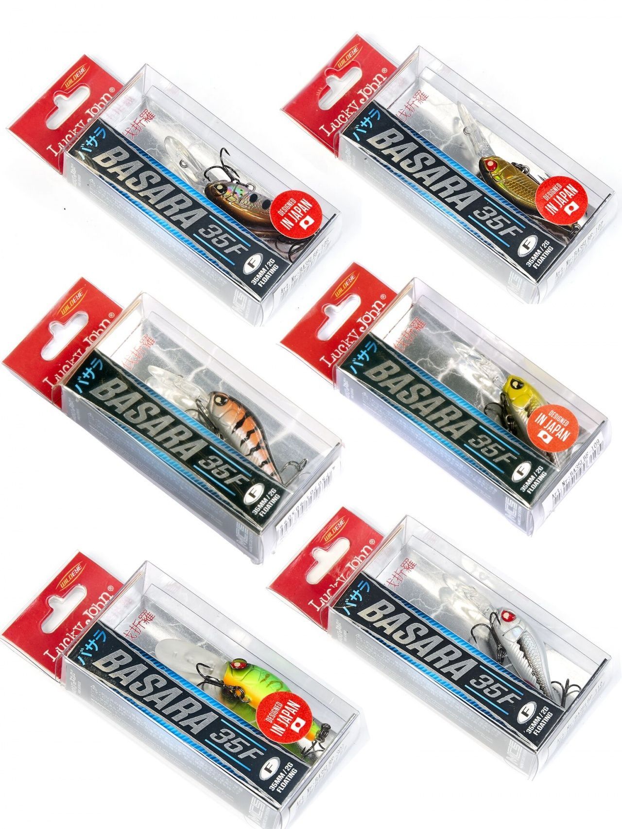 Воблеры плав. LJ Pro Series BASARA LBF 03.50/014SET 6шт. набор Воблеры плав. LJ Pro Series BASARA LBF 03.50/014SET 6шт. набор