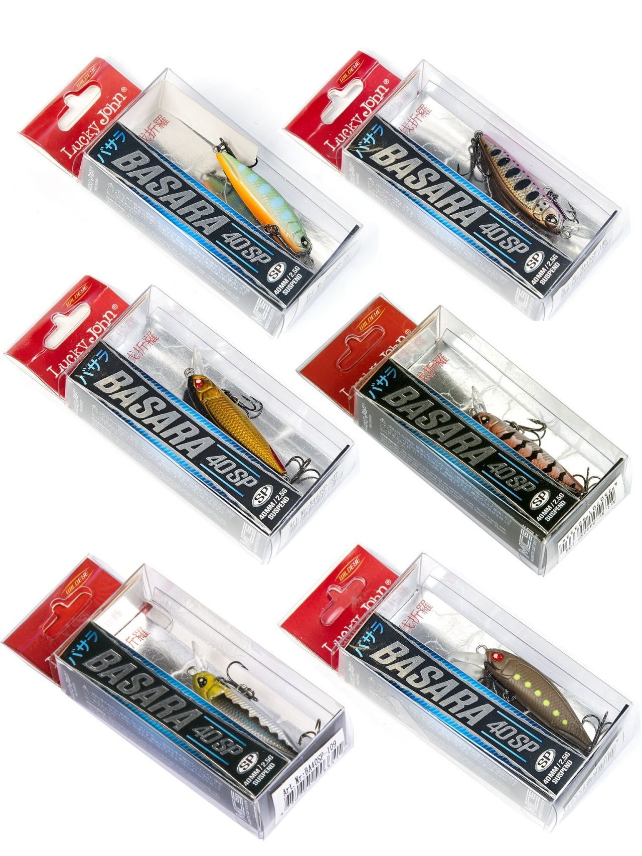 Воблеры сусп. LJ Pro Series BASARA SP 04.00/022SET 6шт. набор Воблеры сусп. LJ Pro Series BASARA SP 04.00/022SET 6шт. набор