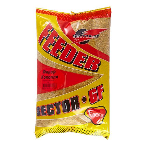 Прикормка GF Sector ФИДЕР КОНОПЛЯ 1кг Прикормка GF Sector ФИДЕР КОНОПЛЯ 1кг
