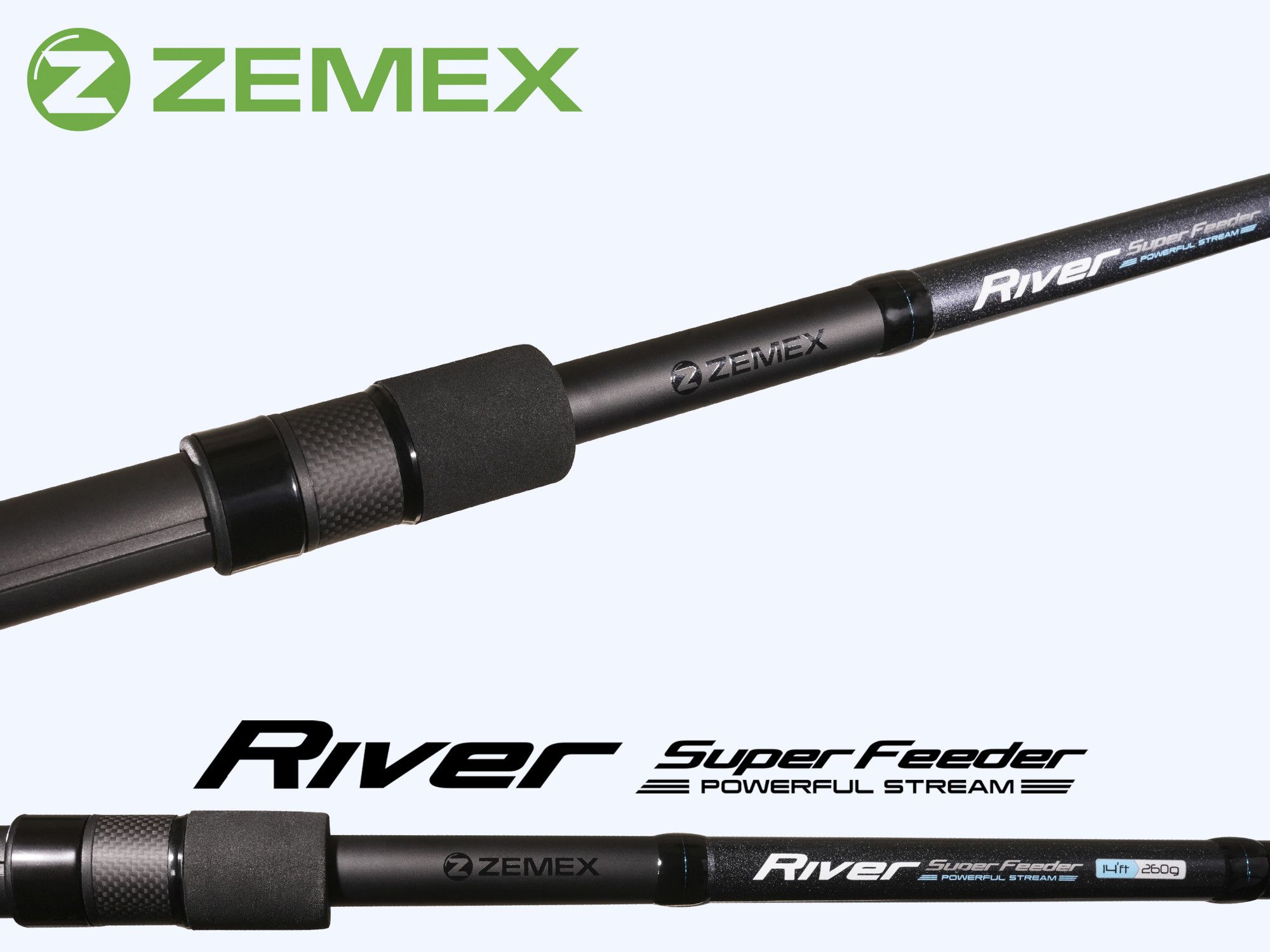 Удилище фидерное ZEMEX RIVER Super Feeder 13 ft - 160 g. Фото N4 Удилище фидерное ZEMEX RIVER Super Feeder 13 ft - 160 g. Фото N4