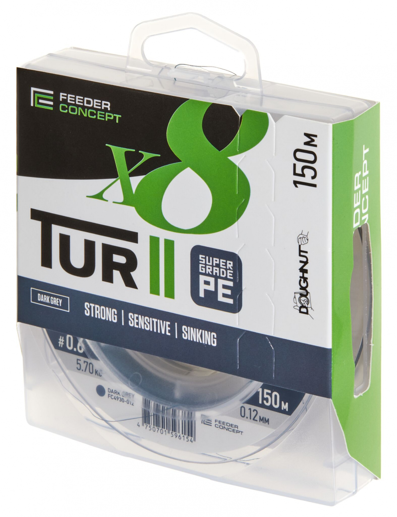 Шнур плетёный Feeder Concept Tur II х8 BRAID Dark Grey 150/012 Шнур плетёный Feeder Concept Tur II х8 BRAID Dark Grey 150/012