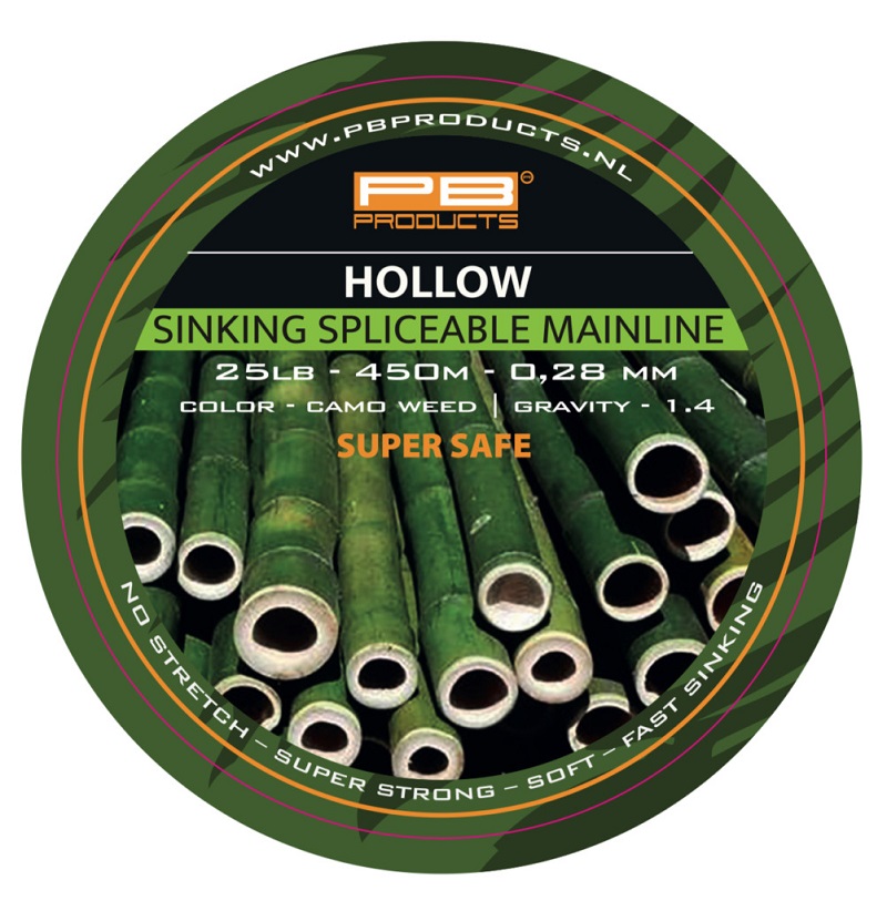 Леска плетеная PB PRODUCTS HOLLOW Splicable 16X Braid - 0.28mm / 450m - Camo Леска плетеная PB PRODUCTS HOLLOW Splicable 16X Braid - 0.28mm / 450m - Camo