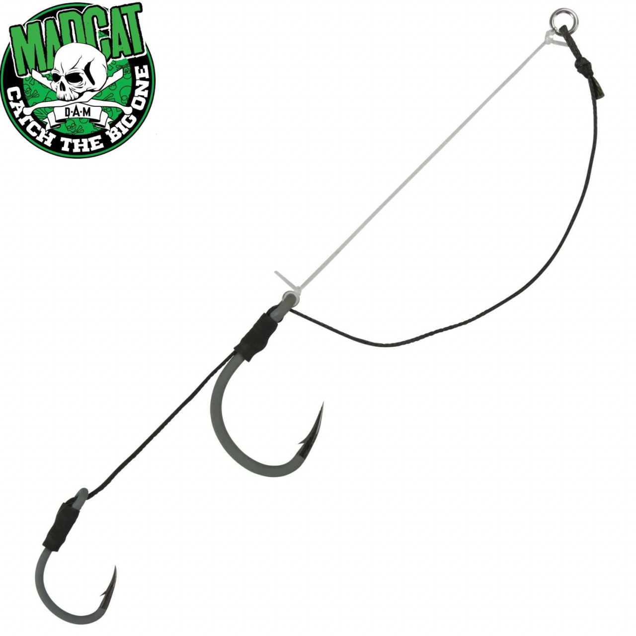 Готовые оснастки на сома MADCAT® A-STATIC CLONK TEASER BUNGEE RIG 22-27cm / 10/0+8/0 Готовые оснастки на сома MADCAT® A-STATIC CLONK TEASER BUNGEE RIG 22-27cm / 10/0+8/0