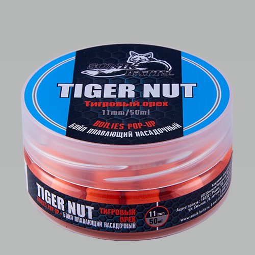 Бойлы насадочные плавающие Sonik Baits TIGER NUT Fluo Pop-ups 10 мм 50мл (Орех тигровый) Бойлы насадочные плавающие Sonik Baits TIGER NUT Fluo Pop-ups 10 мм 50мл (Орех тигровый)
