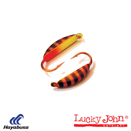 Мормышка вольфрамовая Lucky John БАНАН с петел. и люминофор 030/043