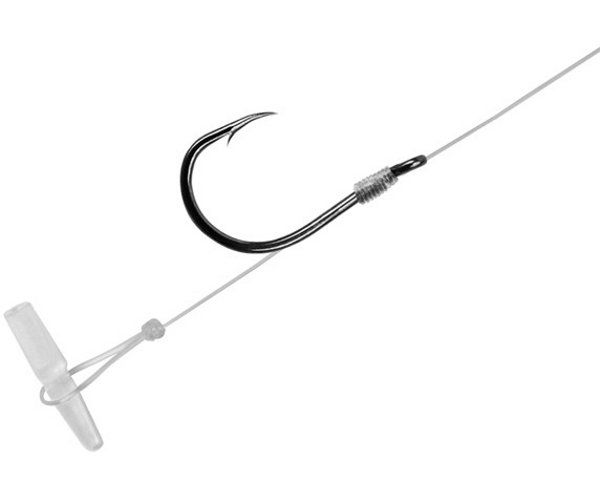 Поводки Delphin Feeder Rig FLR Carbon QUICKSTOP - 0.22mm / 8cm / №8 - 6шт.