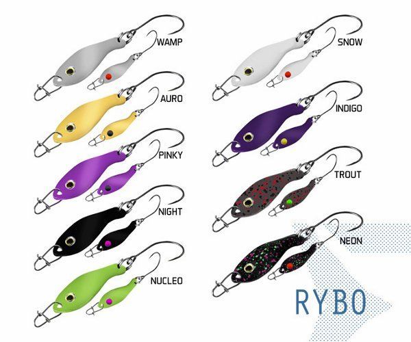Блесна колеблющаяся Delphin RYBO Spoon / 0,5g - INDIGO. Фото N3 Блесна колеблющаяся Delphin RYBO Spoon / 0,5g - INDIGO. Фото N3