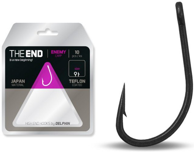 Крючки карповые DELPHIN THE END ENEMY Carp Hook №6 - 10 шт.