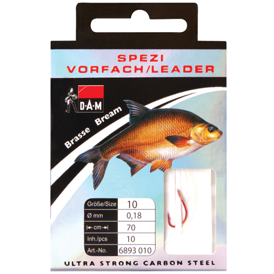 Поводок DAM SPEZI BREAM Rig  №14 / 0,14mm / 70cm / 10pcs