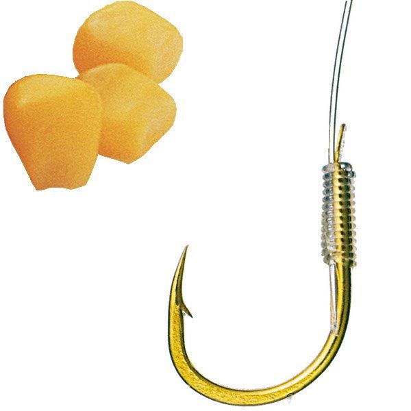 Поводок SAENGER Specitec CORN / №10 / 0.18mm / 60cm / Gold - 10шт.